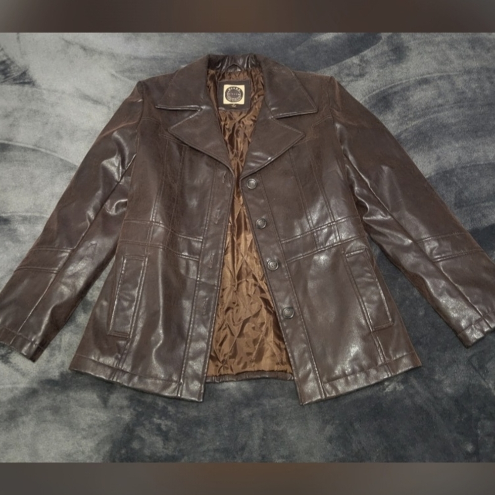 Ladies Brown Leather Jacket